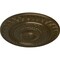 Ekena Millwork Christopher Ceiling Medallion, Hand-Painted Brass, 26 5/8"OD x 2 1/4"P CM26CSBRS - alternate 2